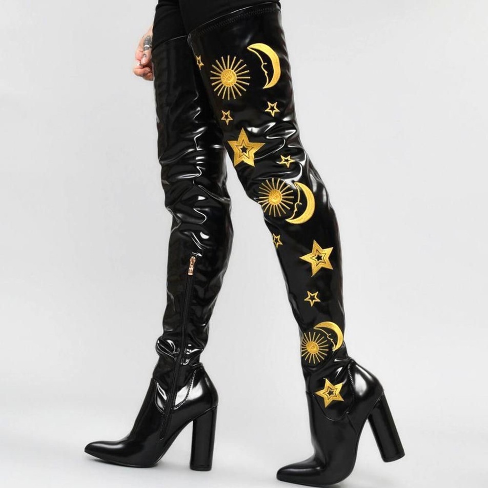 Astrid Star And Moon Long Boots